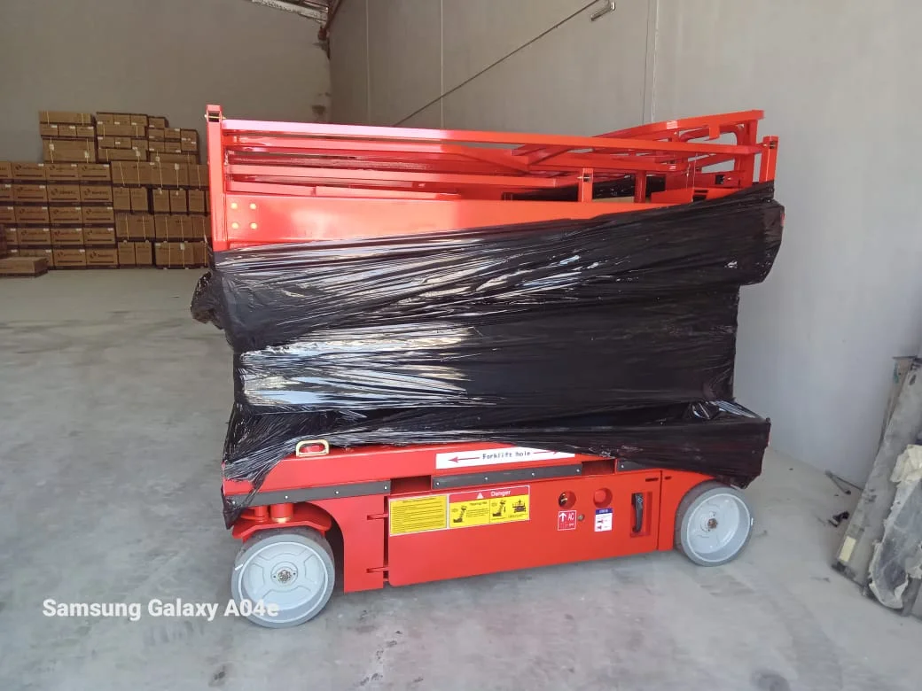 scissor lift for rent 12 meters in Jeddah (Manlift)TUV