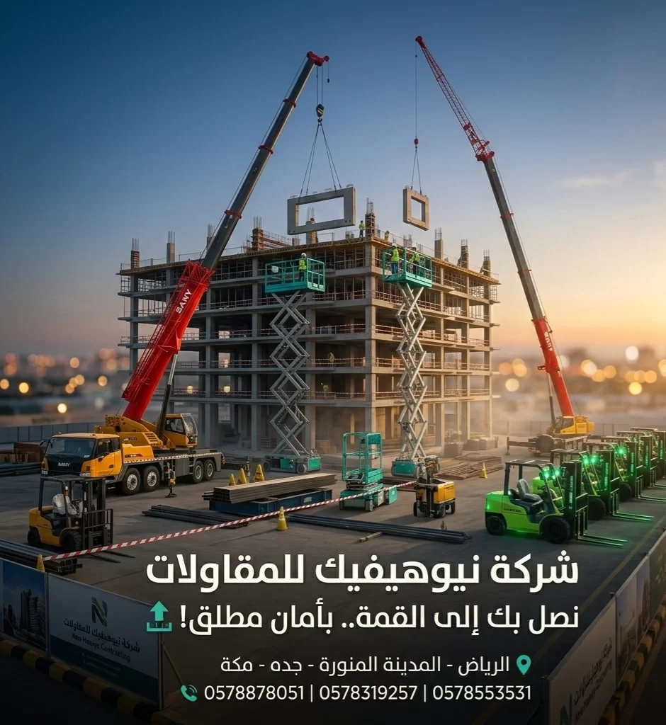 شركة نيوهيفيك للمقاولات وتأجير المعدات الثقيلة والخفيفة