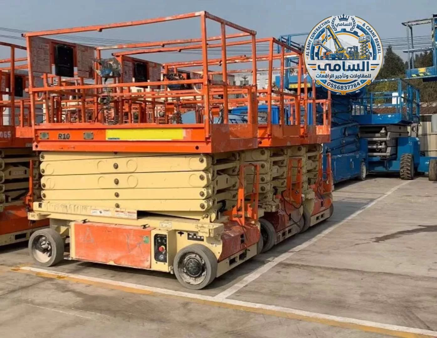 سيزر لفت للإيجار في جدة | رافعات مقصية كهربائية بارتفاعات متعددة – إيجار يومي وشهري