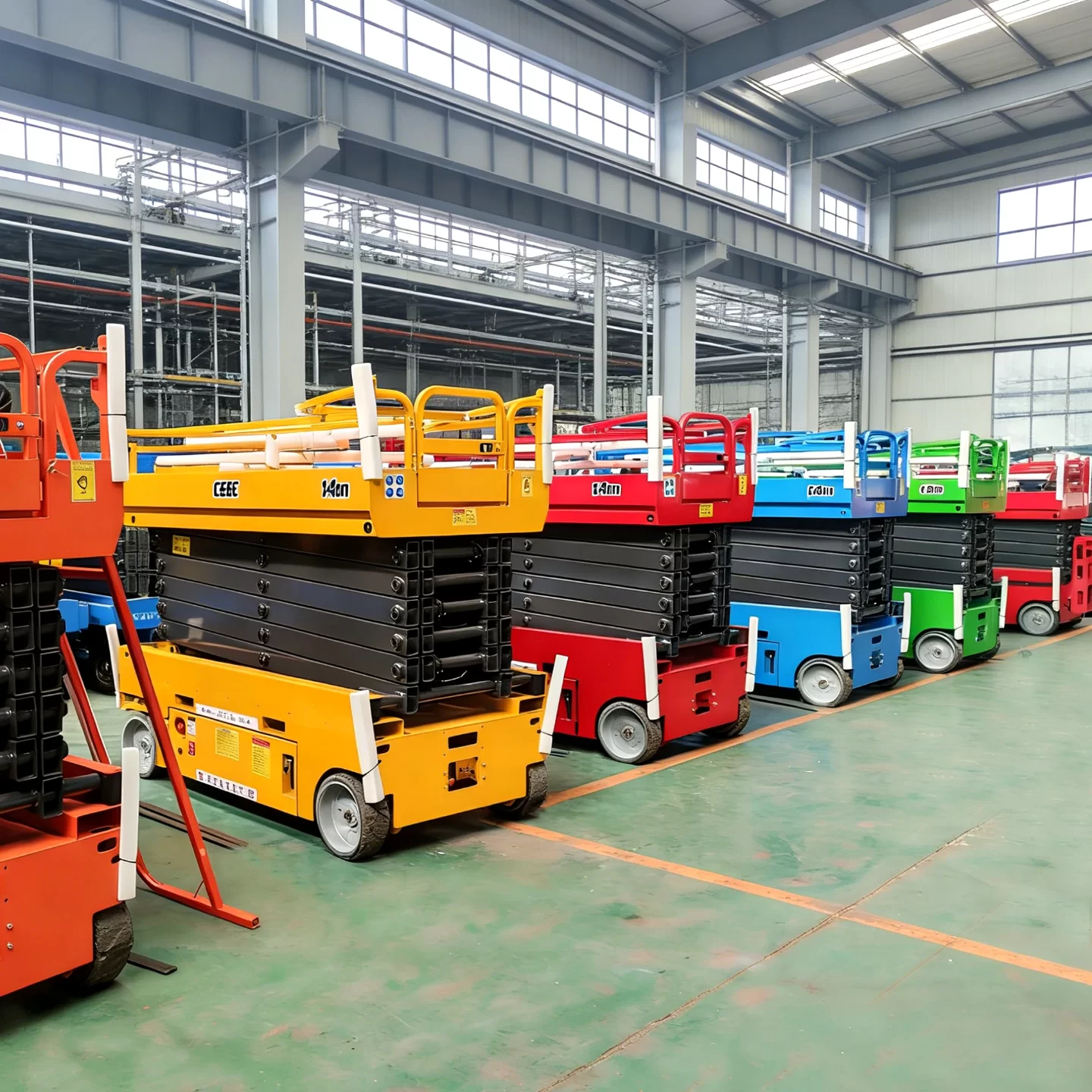 تأجير منصات الرفع المقصية (سيزر لفت / Scissor Lift) في الدمام، الرياض، جدة