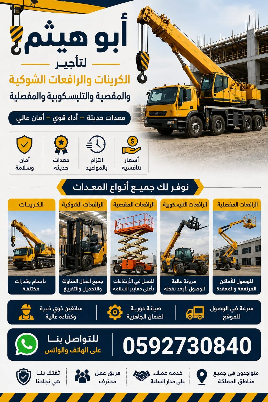 Manlifts and forklifts for rental in jeddah, riyadh, dammam, and mecca