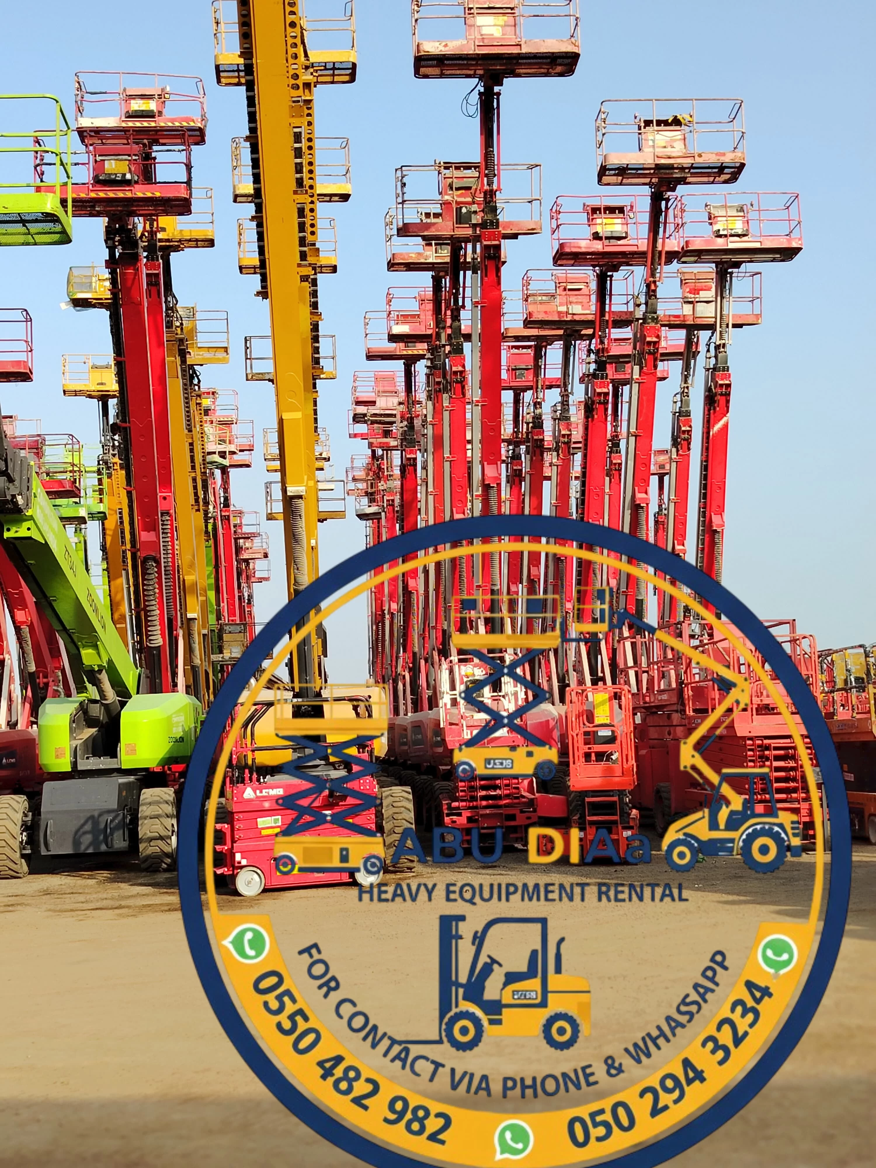 سيزر لفت للايجار، مانلفت للايجار، فوركلفت وكرينات وببكات وتاور لايت للايجار