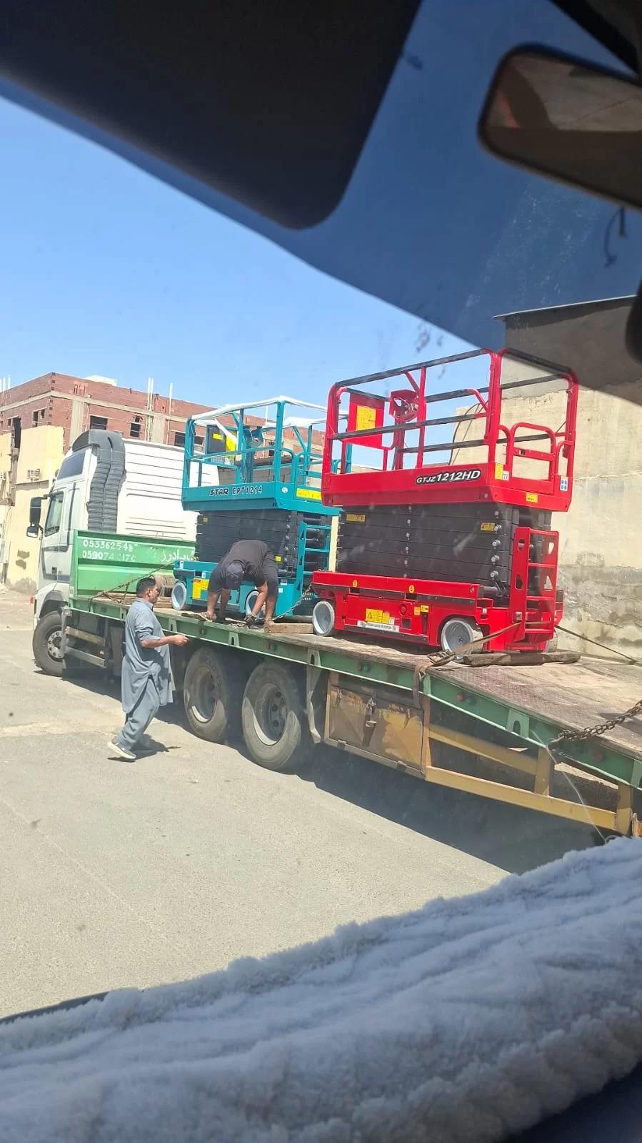 سيزر لفت للأيجار بجدة - 8متر - 10متر 12متر 14متر 16متر - كهرباء في جدة