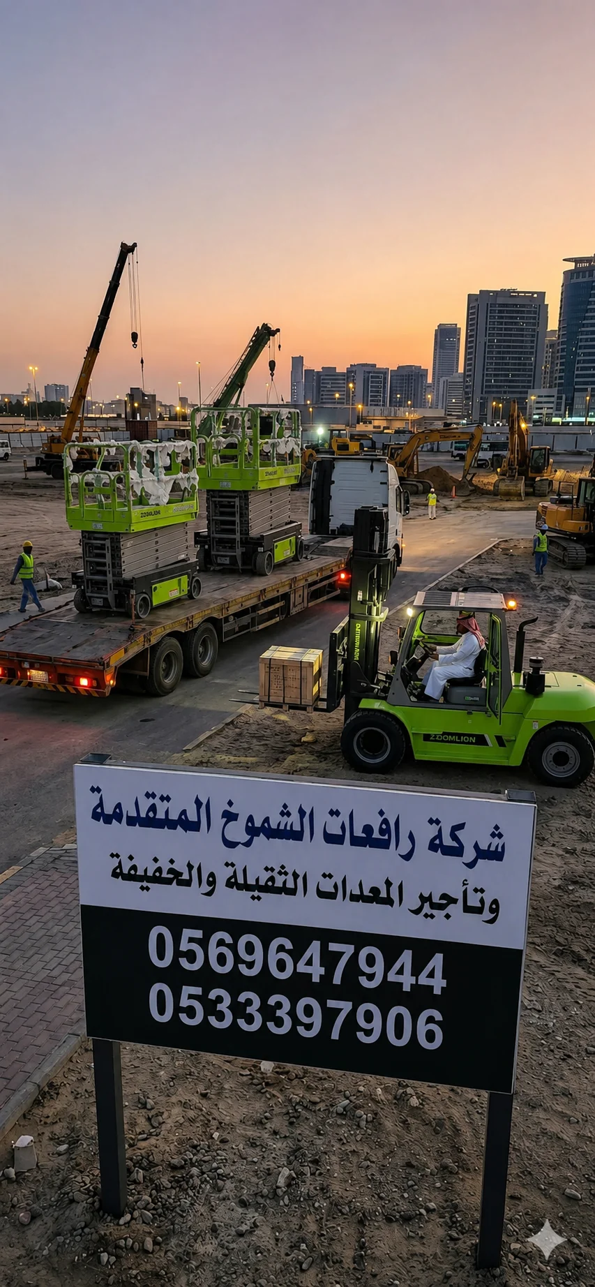 سيزرلفت للايجار في الدمام|رافعه مقصيه للايجار من 8-16م للايجار الدمام جميع أنحاء السعوديه اسعار منافسه ورخيصه وافضل عروض تأجير