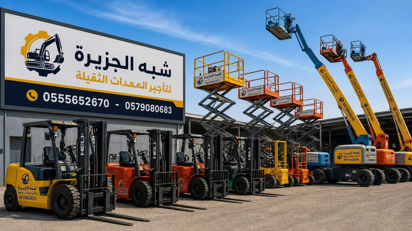 تأجير سيزرلفت جديد بالرياض # فوركلفت جديد للإيجار بالرياض