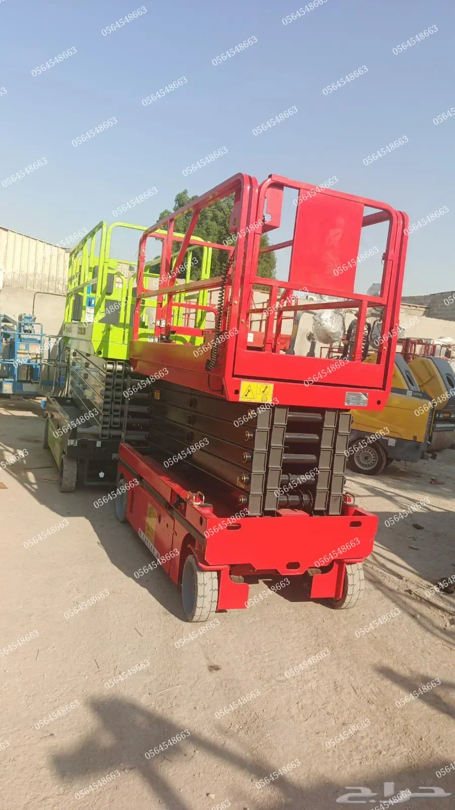 تاجير رافعة مقصية 12 متر 16 متر 20 متر بجدة | Electric Lift Platform | مكة - ثول | رفع العمال والمعدات الخفيفة