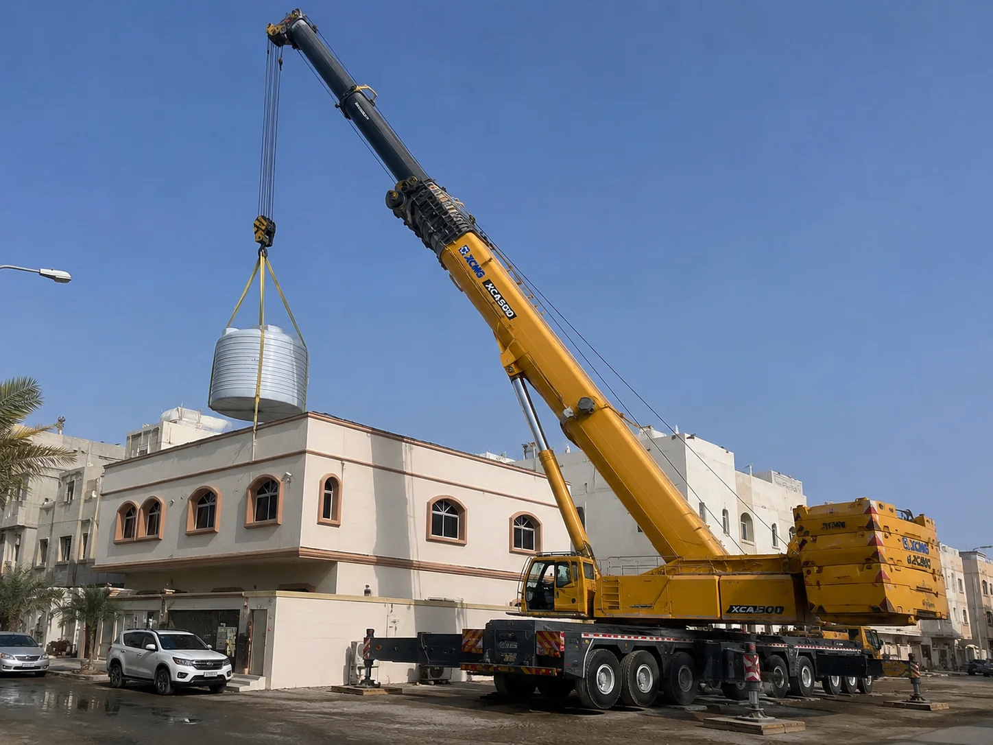 كرين للإيجار في جدة ٢٥ الى ٥٠٠ طن