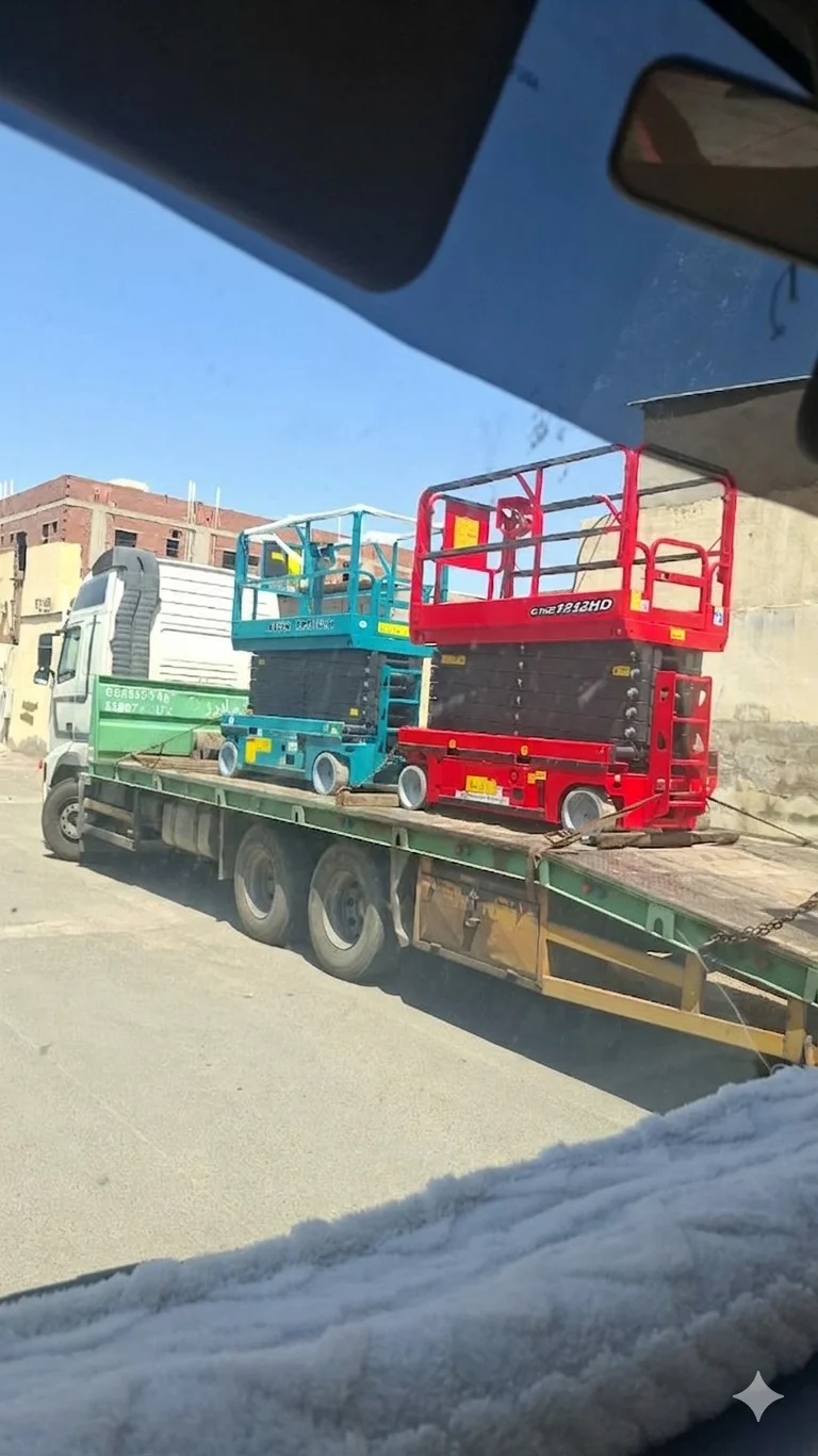سيزرلفت للايجار مان لفت للايجار رافعات مقصيه للايجار كهرباء ديزل