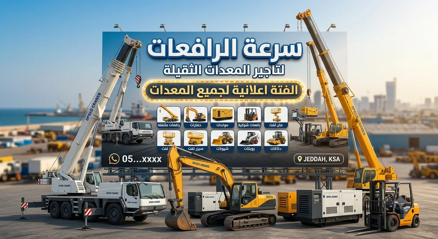 رافعه مقصيه بجده سرعه الرافعات