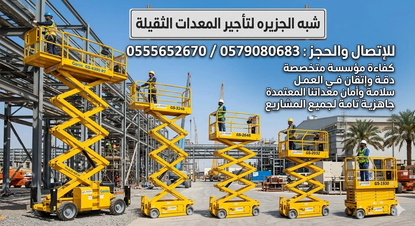 سيزرلفت حديث للإيجار بالدمام || 0555652670 || تأجير يومي وشهري وسنوي 🛠