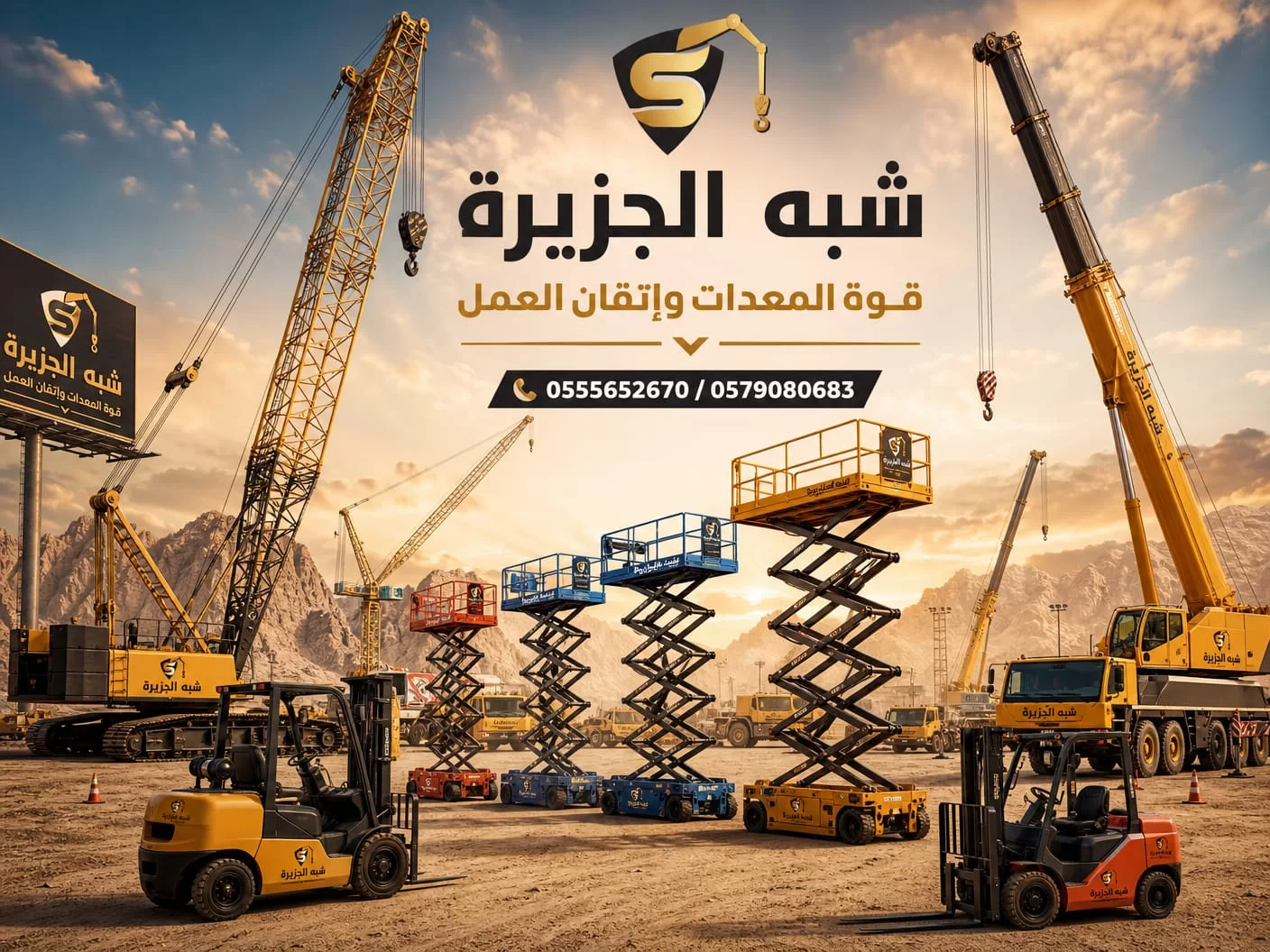 تأجير سيزرلفت رافعات مقصية بالرياض # 0555652670 # فوركلفت للإيجار جديد ديزل بالرياض