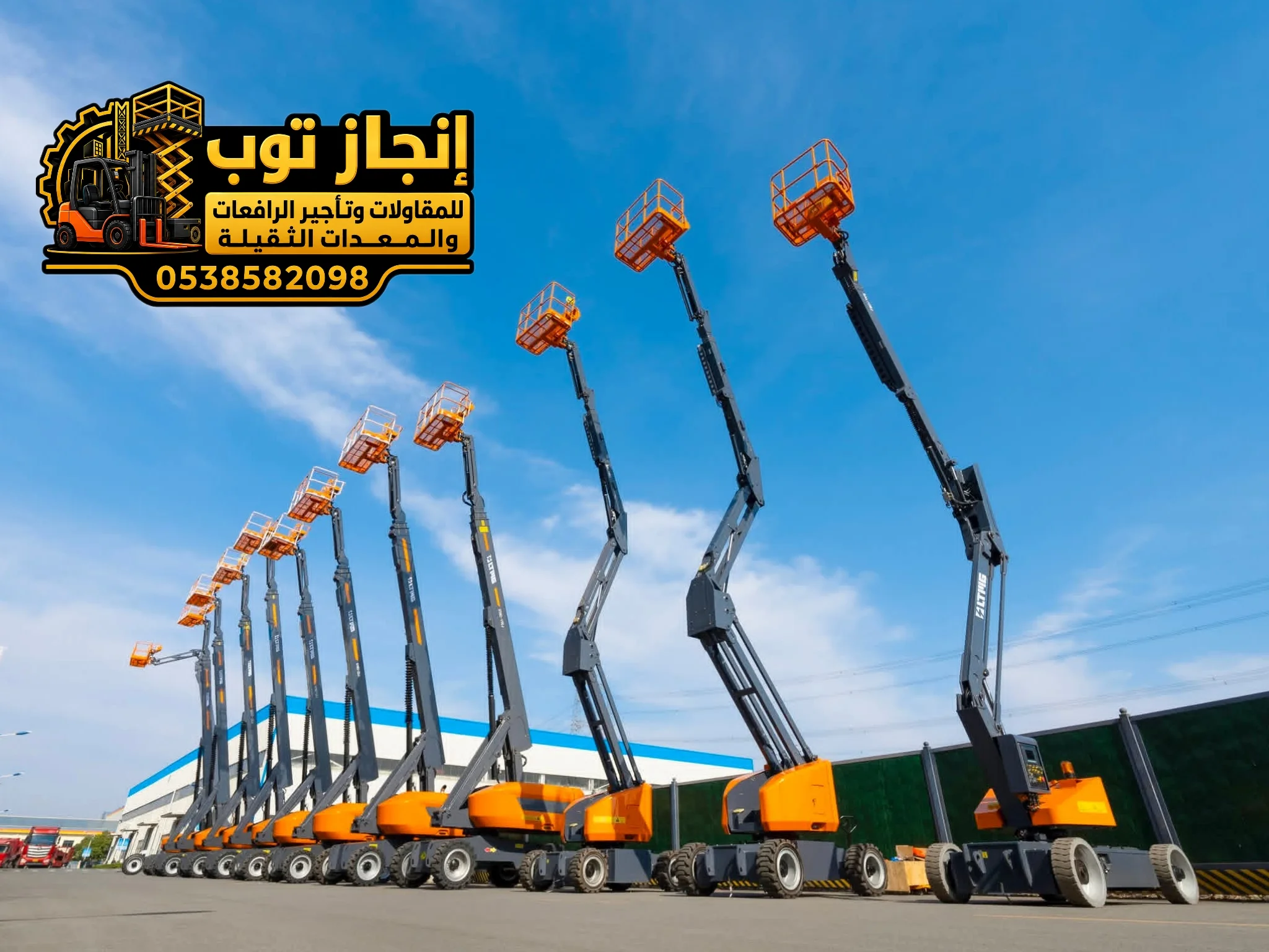 🚧 تأجير مان لفت (رافعات ذراعية) للإيجار – حلول آمنة للعمل على الارتفاعات العالية الكتابة