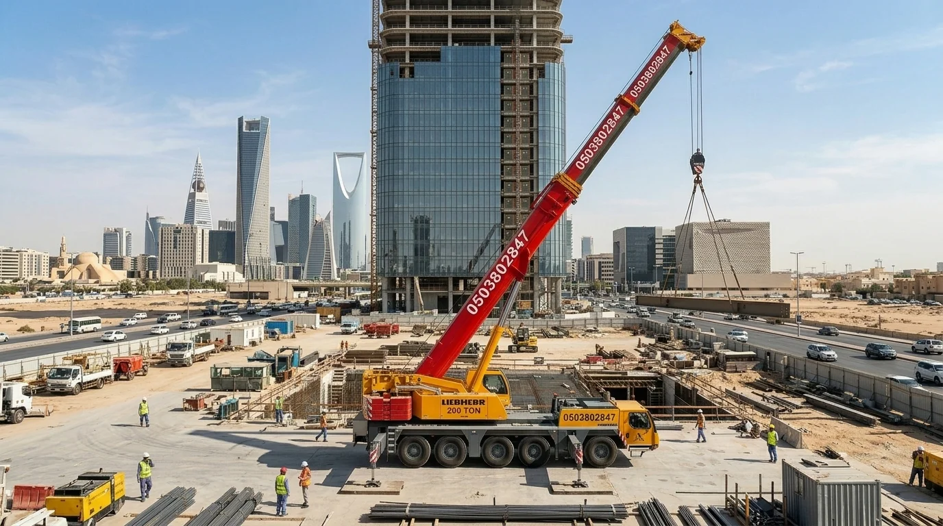 ايجار كرين في جازان من 100 إلى 3000 طن جيزان