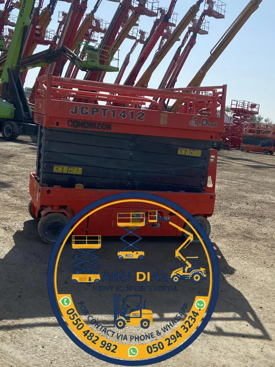 مان لفت للايجار، سيزرلفت للايجار، فوركلفت وكرينات وببكات وتاور لايت وجي سي بي للايجار