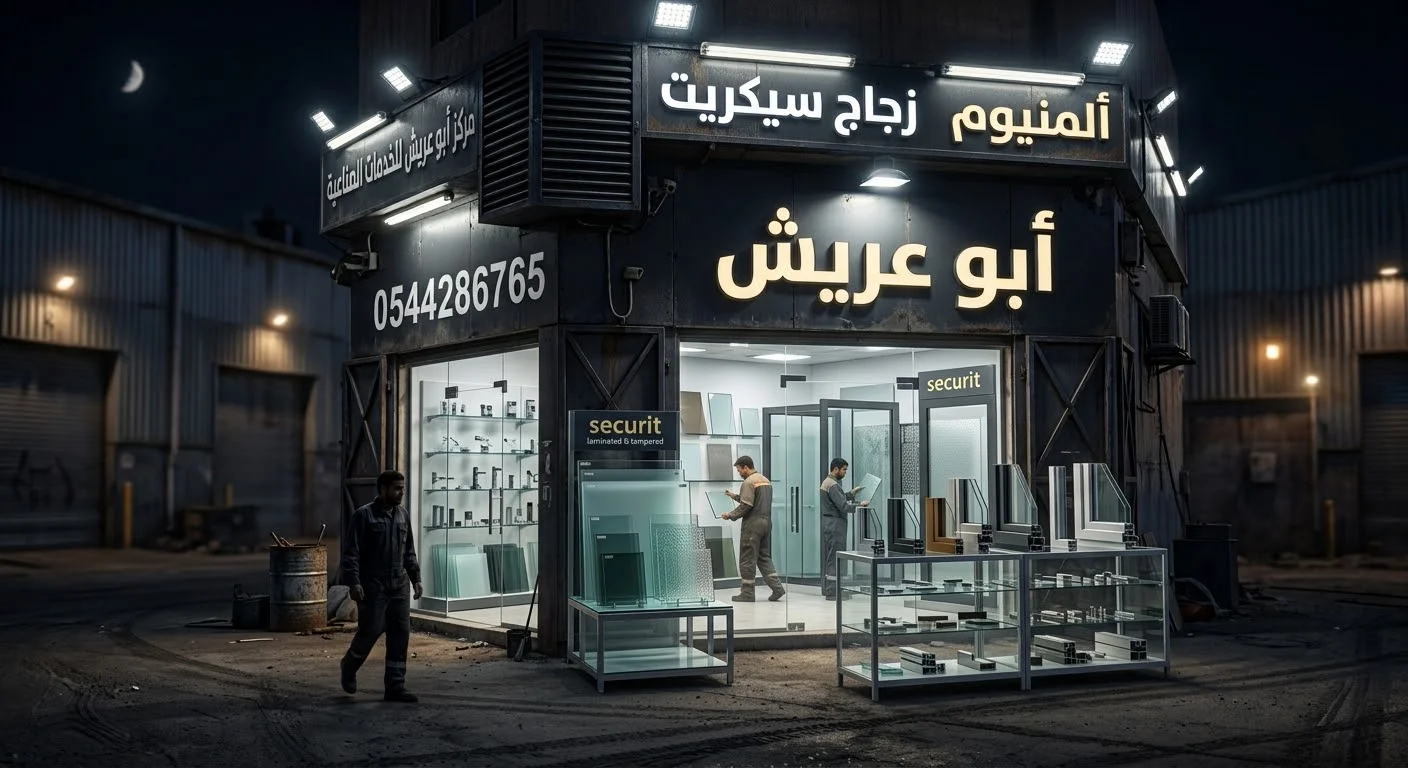 زجاج سيكريت المنيوم أبو عريش