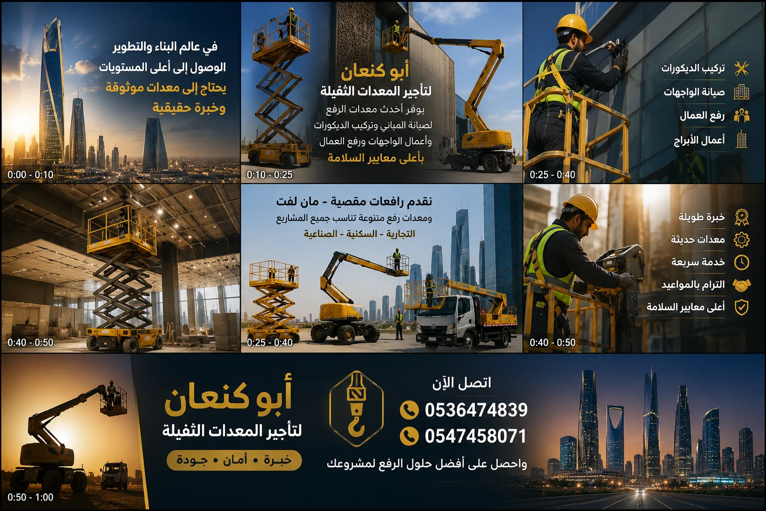 سيزر لفت للإيجار | كهرباء وديزل | جميع الارتفاعات والمقاسات | مكة جدة